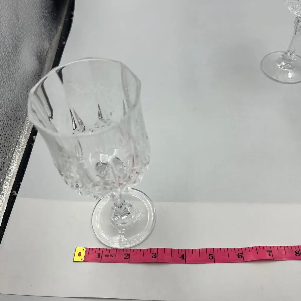 Vintage Luminarc Arc International Wine Cordial‎ Glasses 3 Piece Clear Crystal